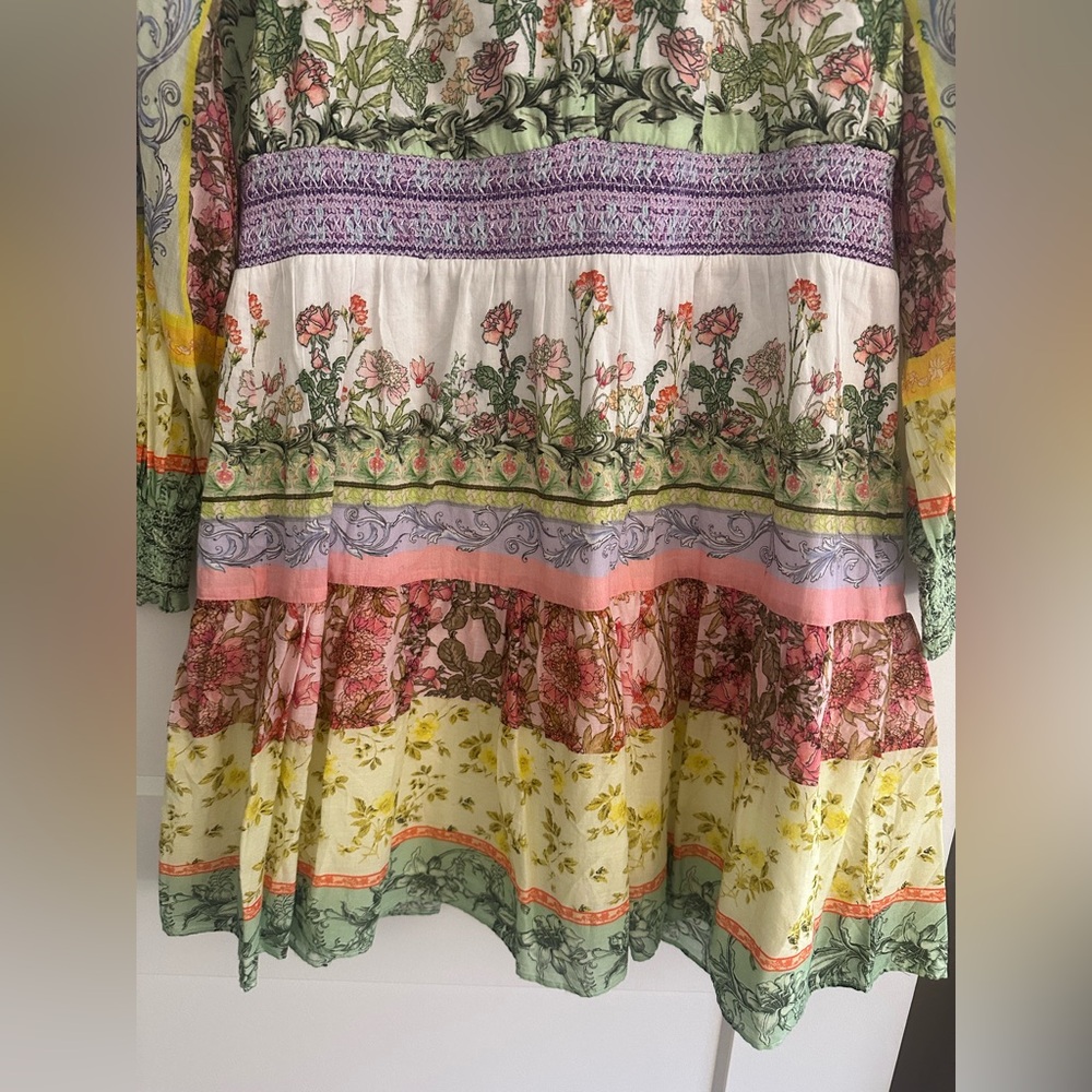 NWT Alice + Olivia Lavinia Blouson Sleeve Mini Dress Size 10 - Picture 7 of 16